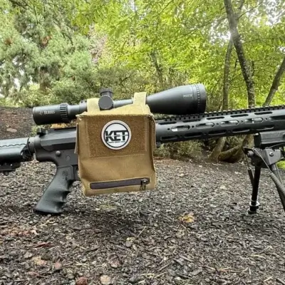 KET Catcher Bag on an AR Rifle